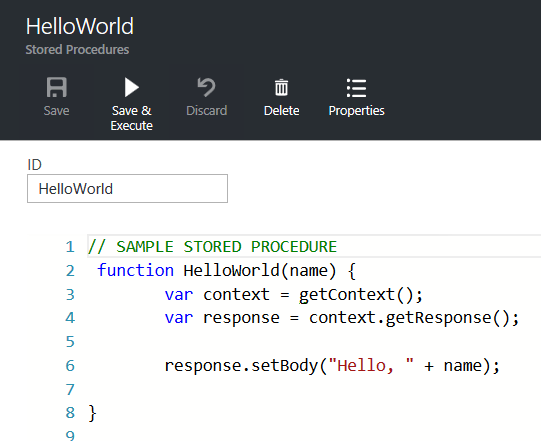 DocumentDB revisited Part 4 – Stored&nbsp;Procedures